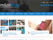 Tablet Screenshot of milosblog.com